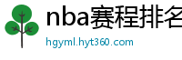 nba赛程排名最新